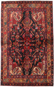  Perzisch Nahavand Vloerkleed 135X223 Rood/Donkergrijs (Wol, Perzië/Iran)