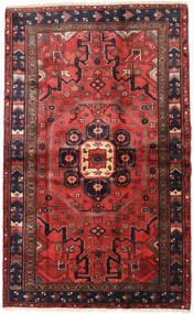  Persisk Hamadan Matta 125X201 Röd/Mörkröd (Ull, Persien/Iran)