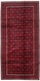  131X262 Baluch Rug Dark Red/Red Persia/Iran Carpetvista