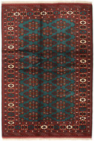 Turkaman Teppich 137X201 Rot/Dunkelgelb Wolle, Persien/Iran Carpetvista