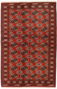 絨毯 ペルシャ トルクメン 132X200 茶色/レッド (ウール, ペルシャ/イラン)