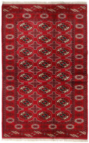  131X202 Turkaman Tæppe Rød/Mørkerød Persien/Iran Carpetvista