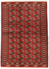  Perzisch Turkaman Vloerkleed 130X182 Rood/Bruin Carpetvista