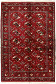 136X200 Turkaman Vloerkleed Donkerrood/Bruin Perzië/Iran Carpetvista
