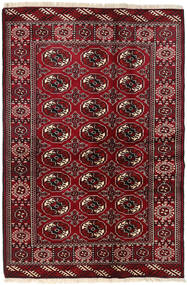 130X193 Turkaman Matot Matto Itämainen Tummanpunainen/Punainen (Villa, Persia/Iran) Carpetvista