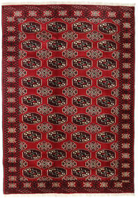  133X188 Turkaman Matta Mörkröd/Röd Persien/Iran Carpetvista