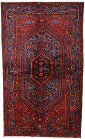 141X234 Hamadan Vloerkleed Oosters Donkerrood/Rood (Wol, Perzië/Iran) Carpetvista