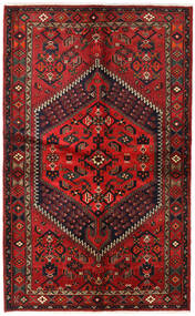  Persian Hamadan Rug 129X212 Dark Red/Red (Wool, Persia/Iran)