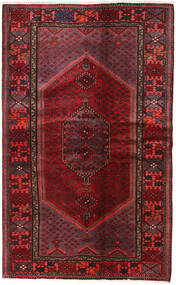 Hamadan Matot Matto 131X213 Tummanpunainen/Punainen Villa, Persia/Iran Carpetvista
