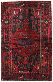Χαλι Ανατολής Hamadan 128X202 Σκούρο Ροζ/Κόκκινα (Μαλλί, Περσικά/Ιρανικά)
