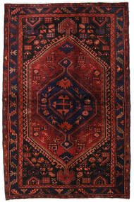  Oosters Hamadan Vloerkleed 138X214 Donker Roze/Rood Wol, Perzië/Iran Carpetvista