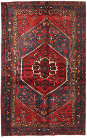 Tapete Persa Hamadã 130X208 Vermelho/Cinza Escuro (Lã, Pérsia/Irão)