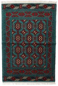  Turkaman Szőnyeg 105X150 Perzsa Gyapjúszőnyeg Sötétszürke/Sötétpiros Kicsi Carpetvista