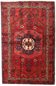 127X195 絨毯 ハマダン オリエンタル レッド/ダークレッド (ウール, ペルシャ/イラン) Carpetvista