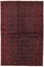  133X204 Hamadan Teppe Mørk Rød/Rød Persia/Iran Carpetvista