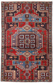 Tapete Oriental Hamadã 123X191 Vermelho/Vermelho Escuro (Lã, Pérsia/Irão)