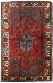  Hamadan Teppich 127X197 Persischer Wollteppich Rot/Braun Klein Carpetvista