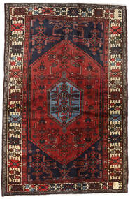  129X202 Hamadan Teppich Dunkelrot/Rot Persien/Iran Carpetvista