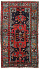 Χαλι Περσικό Hamadan 132X227 Κόκκινα/Σκούρο Ροζ (Μαλλί, Περσικά/Ιρανικά)
