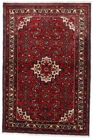  Itämainen Hosseinabad Matot Matto 97X145 Tummanpunainen/Punainen Villa, Persia/Iran Carpetvista