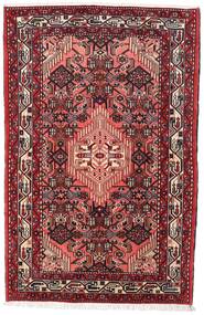  Persialainen Asadabad Matot Matto 100X158 Punainen/Tummanpunainen (Villa, Persia/Iran)