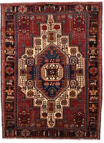  Persischer Nahavand Teppich 114X155 Dunkelrot/Rot (Wolle, Persien/Iran)