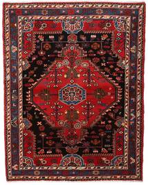  Hamadan Teppich 120X156 Persischer Wollteppich Dunkelrot/Rot Klein Carpetvista