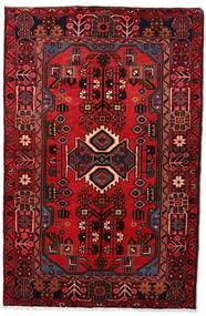絨毯 ナハバンド 103X161 ダークレッド/レッド (ウール, ペルシャ/イラン)