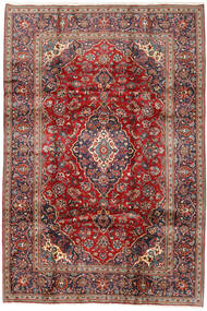 Tapete Persa Kashan 198X292 Vermelho/Vermelho Escuro (Lã, Pérsia/Irão)
