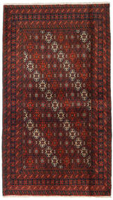 絨毯 オリエンタル バルーチ 100X178 ダークレッド/レッド (ウール, ペルシャ/イラン)