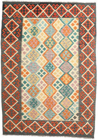 173X245 Kelim Afghan Old Style Teppe Orientalsk Beige/Grå (Ull, Afghanistan) Carpetvista