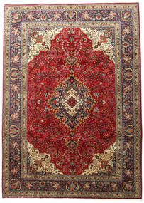  Orientalischer Täbriz Teppich 201X283 Rot/Dunkelrot Wolle, Persien/Iran Carpetvista