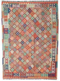 Tappeto Kilim Afghan Old Style 180X247 Rosso/Grigio (Lana, Afghanistan)