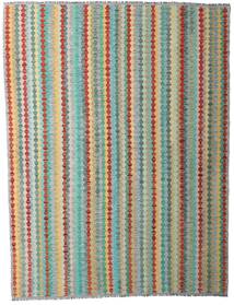 Kelim Afghan Old Stil Teppich 190X251 Grau/Grün Wolle, Afghanistan Carpetvista