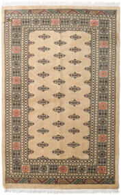 137X210 絨毯 オリエンタル パキスタン ブハラ 3Ply ベージュ/茶色 (ウール, パキスタン) Carpetvista
