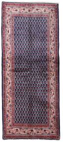 84X202 絨毯 サルーク Mir オリエンタル 廊下 カーペット レッド/ダークパープル (ウール, ペルシャ/イラン) Carpetvista