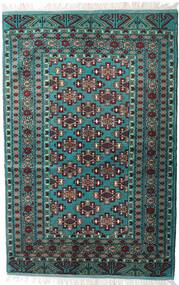  Orientalischer Turkaman Teppich 135X203 Dunkelgrau/Türkis Wolle, Persien/Iran Carpetvista