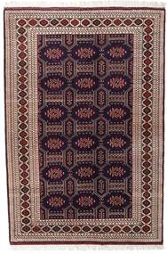 134X197 러그 오리엔탈 Turkaman 다크 핑크/빨간색 (울, 페르시아/이란) Carpetvista