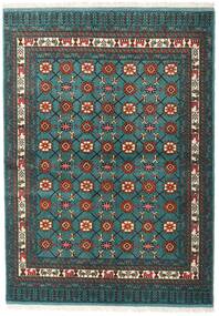 Turkaman Rug 136X187 Dark Grey/Teal Wool, Persia/Iran Carpetvista
