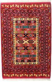  136X200 Turkaman Vloerkleed Rood/Donkerrood Perzië/Iran Carpetvista