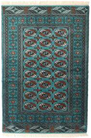 絨毯 トルクメン 135X198 ダークターコイズ/ターコイズ (ウール, ペルシャ/イラン)
