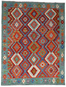 絨毯 オリエンタル キリム アフガン オールド スタイル 152X196 レッド/グレー (ウール, アフガニスタン)