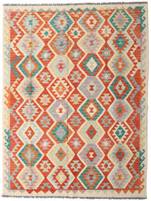  160X209 Kelim Afghan Old Stil Teppich Beige/Orange Afghanistan Carpetvista