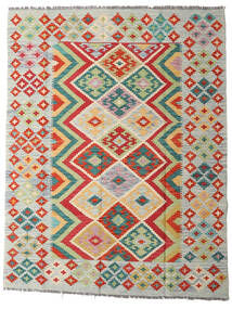 150X194 Kelim Afghan Old Style Teppe Orientalsk Grønn/Beige (Ull, Afghanistan) Carpetvista