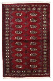 89X151 絨毯 パキスタン ブハラ 3Ply オリエンタル ダークレッド/ベージュ (ウール, パキスタン) Carpetvista
