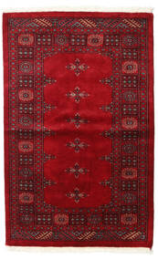  Orientalsk Pakistan Bokhara 3Ply Teppe 95X151 Mørk Rød/Rød Ull, Pakistan Carpetvista