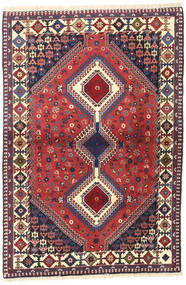  Persisk Yalameh Matta 103X153 Röd/Mörkrosa (Ull, Persien/Iran)