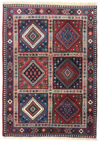  Persisk Yalameh Matta 103X150 Röd/Mörkrosa (Ull, Persien/Iran)