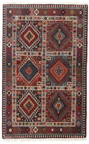  84X134 Medaillon Klein Yalameh Teppich Wolle, Carpetvista