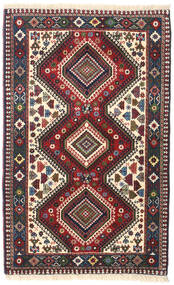  Persisk Yalameh Matta 82X132 Röd/Beige Carpetvista